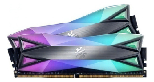 Memória RAM Spectrix D60G color tungsten grey  16GB 2 XPG AX4U32008G16A-DT60