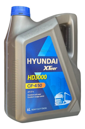 Aceite Diesel Hd 3000 Sae 50 Mineral Hyundai Original