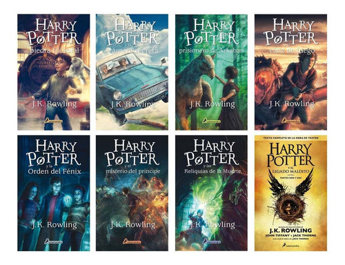 Pack Saga Harry Potter Completa: Libros 1 A 8 - J K Rowling