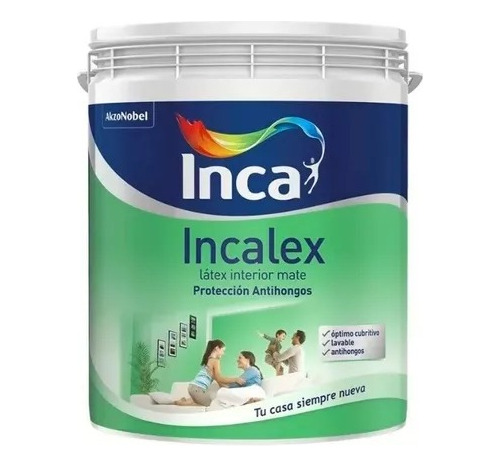 Pintura Inca Paredes Incalex Antihongos - 20 Lts 