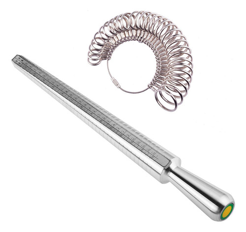 Medidor De Anillos Con Mandril 27pcs Circulares Para Joyeria