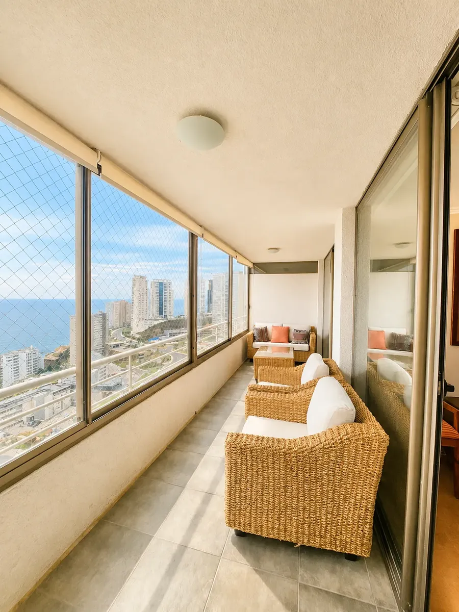 Imagen 3 de 13 de Arriendo Depto 3d2b1e En Costa De Montemar, Concón Gc Inclui