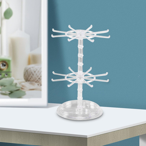 Organizador De Árbol De Joyería Torre De Collar Claro