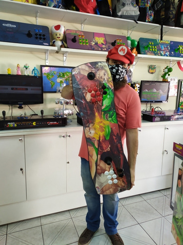 Fliperama Modelo Plus Do Tio Cabelo 96 Cm Multijogos