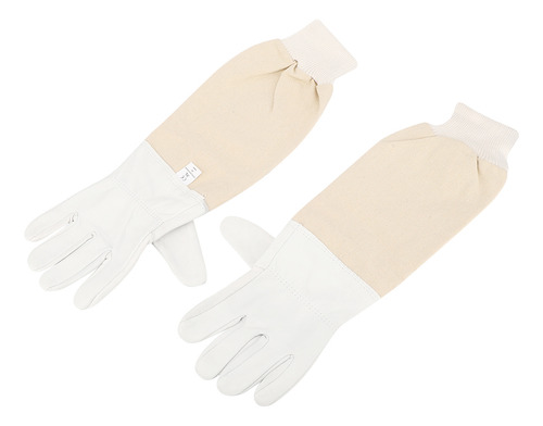 Par De Guantes De Apicultura Protectores De Piel De Oveja De
