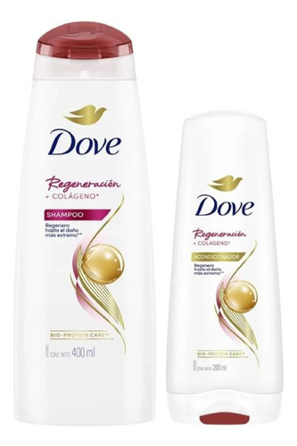 Shampoo Dove Regeneración Superior 400ml + Enjuague 200ml