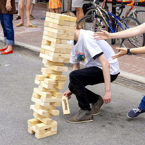 Juegoal Giant Tumble Tower De 54 Piezas, Juego De Bloques De