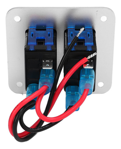 Panel Basculante De 2 Bandas, Led Azul, 12 V, 24 V, Aluminio
