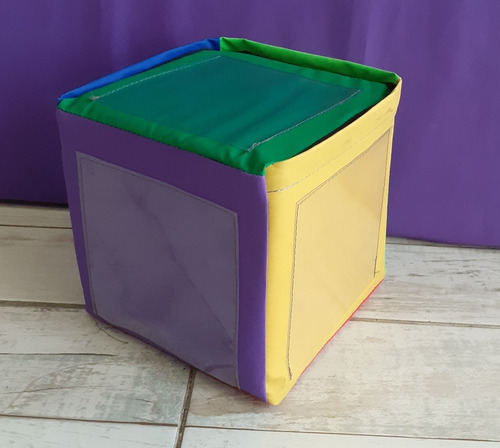 Imagen 5 de 8 de Cubo De Gomaespuma 15x15x15 Con Cierre + 6 Bolsillos