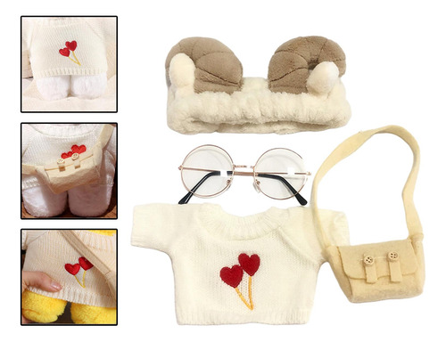 Conjunto De Roupas De Bonecas Macias Para Brincar De Branco