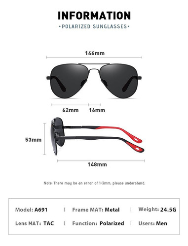 Gafas polarizadas y UV400 de Coolpandas