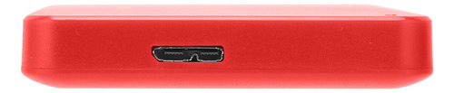 Disco Duro Externo De Memoria Portátil Rojo Hdd Usb 3.0 Plug