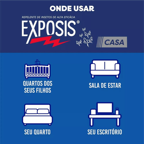 Kit 12 Repelente Elétrico Fórmula Inovadora Exposis 12 Meses
