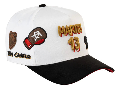Gorra Jc Hats X Luis R Conriquez Y Canelo Martes 13 Full Set White Martes 13 Unitalla Bordado