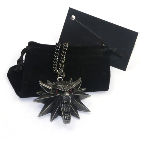 Collar Con Cabeza De Lobo The Witcher 3 Medallion Fastness A
