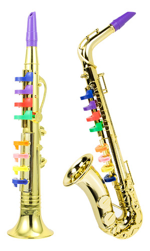 Juego De Instrumentos Musicales De Viento Para Niños Y Saxof