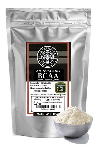 Bcaa Aminoácidos 100% Puros (500gr) 1 Li - g a $166