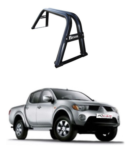 Roll Bar Porteria Mitsubishi L200 2008-2015 Cromo / Negro