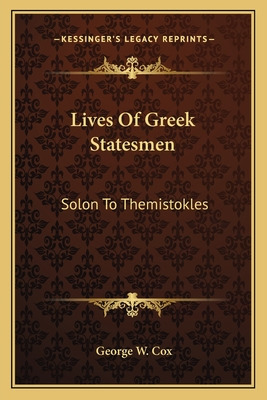 Libro Lives Of Greek Statesmen: Solon To Themistokles - C...
