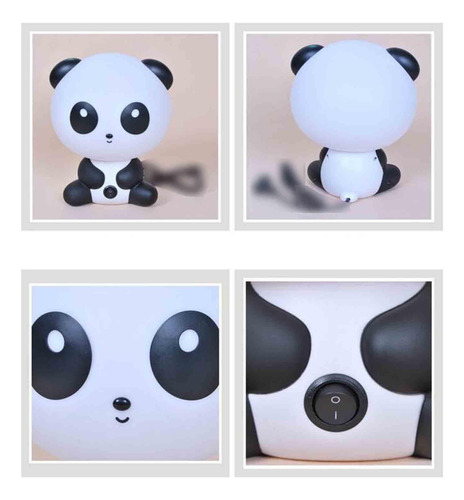Luz De Noche De Panda Para Niños, Lámpara De Noche