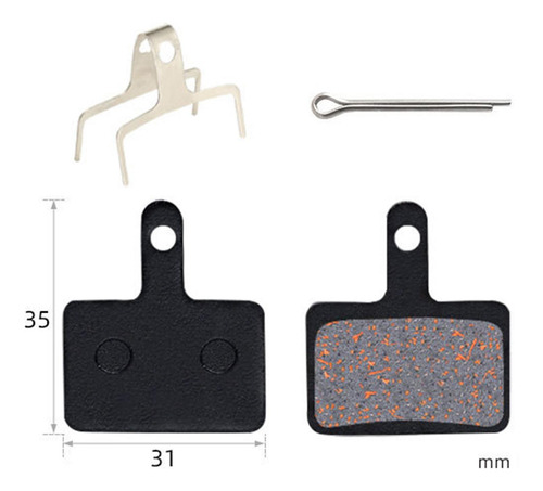 2 X 2 Pastilhas De Freio A Disco De Bicicleta Adequadas Para