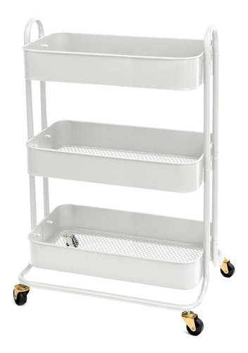 A La Cart Large White | Carrito Grande Organizador Blanco