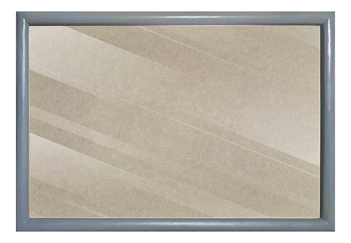 1 Marco De Madera Con Acrílico 60 X 85cm Todo Incluido Gris Perla