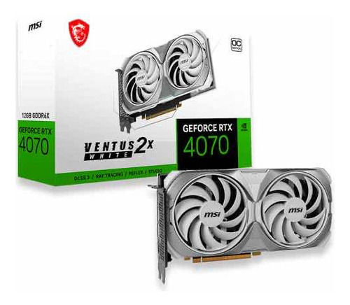 Placa De Vídeo Geforce Rtx 4070 Ventus 2x White 12gb Oc