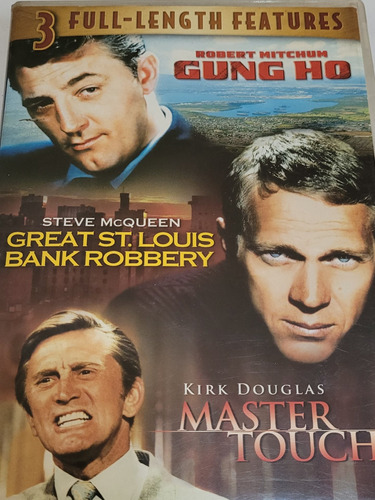 Dvd,3en1,gung Ho,great St Louis Bank Robbery,master Touch