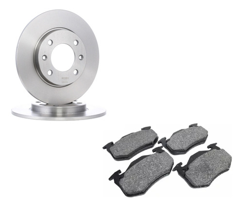 Discos Tras Freno + Pastillas Bosch Peugeot 207 C 1.6 N 16v