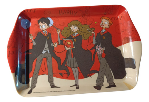 5 Pzs Charolas Rectangulares De Harry Potter Rojo