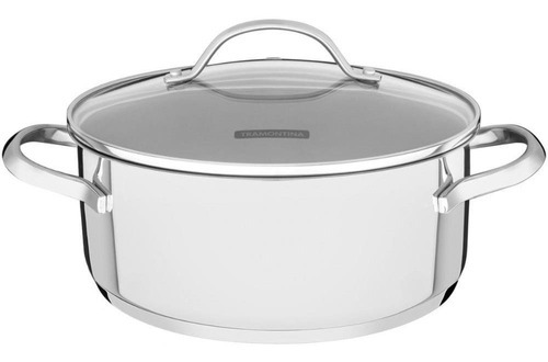 Cacerola Tramontina de Acero Inoxidable de 16 cm con triple fondo