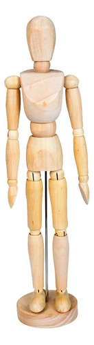 Manequim Articulado Masculino Com Tamanho De 30cm Sfm018 Cor Marrom-claro
