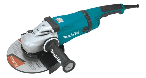 Amoladora angular Makita GA9040S de 50 Hz/60 Hz color turquesa 2.6 kW 220 V + accesorio