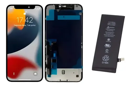 Kit Tela+ Bateria Compatível Com iPhone 11 A2111 A2221