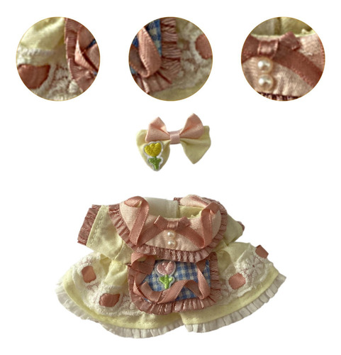 2 X 2x Muñeca De Peluche Vestido Con Tirantes Vestir Regalo