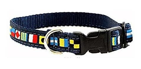 Código Náutico Bandera Collar De Perros (5/8  Wide G1s25