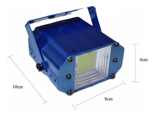 Imagen 3 de 10 de Flash Led Rgb Tricolor 10w Audioritmico Luces Dj Efectos