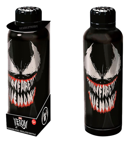 Termo Acero Inoxidable Venom Marvel Doble Capa Termica Orig