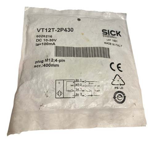 Sick Sensor De Proximidad Vt12t 2p430