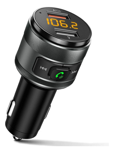 A Transmisor Inalámbrico Bluetooth 5.0 Fm Para Coche
