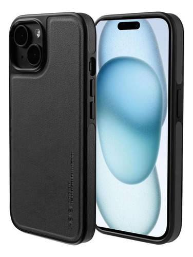 Case Tipo Cuero Magsafe Para iPhone 15 Pro Max Plus X-level