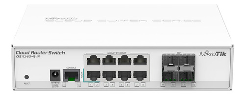 Mikrotik Crs112-8g-4s-in Switch 8 Puertos Gigabit 4sfp L3