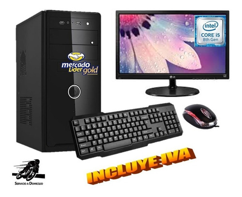 Cpu Core I5 8va Gen 1tb 4gb Monitor 20 Computadora, I3 I7
