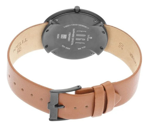 Reloj Titan Edge Zen Analógico Para Hombre Con Esfera Negra