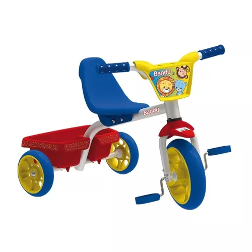 Triciclo Infantil Antigo Bandeirante 2 Irmãos Vermelho Original Usado