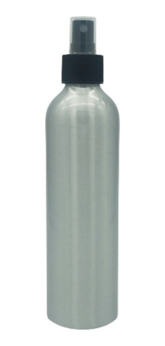 Botella Aluminio 250ml Con Atomizador De Boton Bco (50 Pzas)