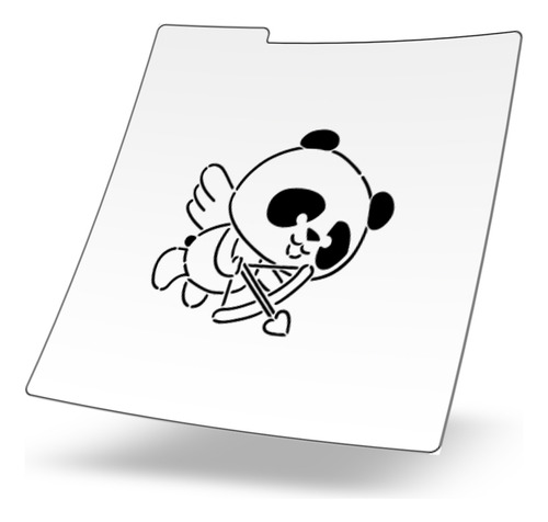 Stencil Reusable Galletas San Valentin Oso Panda Cupido