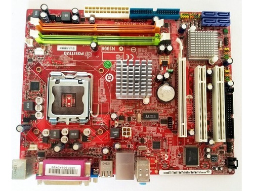 Placa Mãe Pos. Pos-mig31ag -ddr2-775-core 2 /quad Cor Vermelho