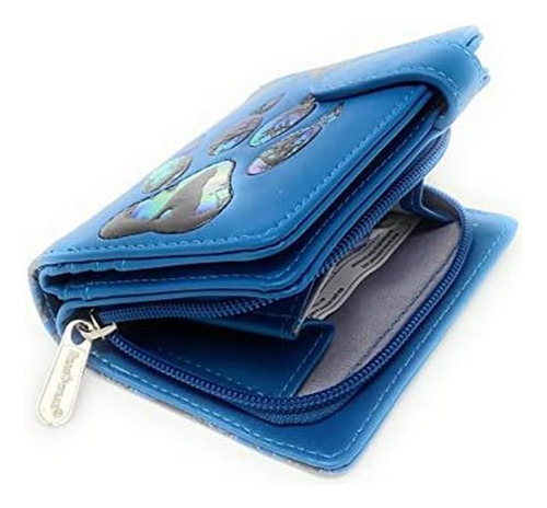 Shag Wear Wolf Paw Cartera Pequeña Para Mujer Azul